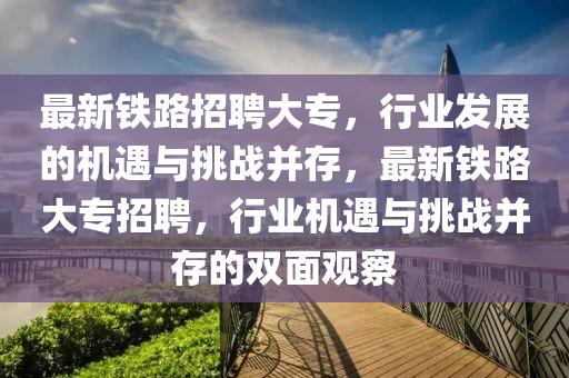 最新鐵路招聘大專，行業(yè)發(fā)展的機遇與挑戰(zhàn)并存，最新鐵路大專招聘，行業(yè)機遇與挑戰(zhàn)并存的雙面觀察石家莊阿鷗環(huán)?？萍加邢薰? class=