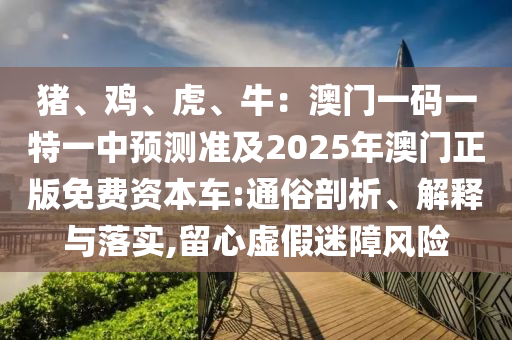 豬、雞石家莊阿鷗環(huán)?？萍加邢薰?、虎、牛：澳門(mén)一碼一特一中預(yù)測(cè)準(zhǔn)及2025年澳門(mén)正版免費(fèi)資本車(chē):通俗剖析、解釋與落實(shí),留心虛假迷障風(fēng)險(xiǎn)