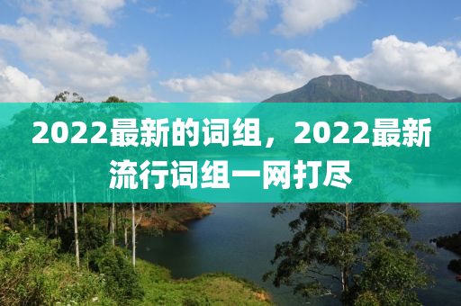 2022最新的詞組，2022最新流行詞組一網(wǎng)打盡